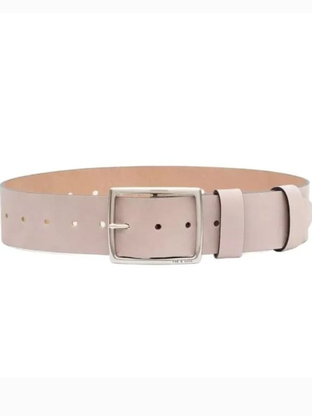 RAG & BONE Jumbo Boyfriend Waist Belt Pelican Nubuck S